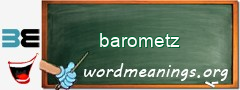 WordMeaning blackboard for barometz
